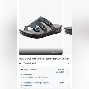 Alegria sandals